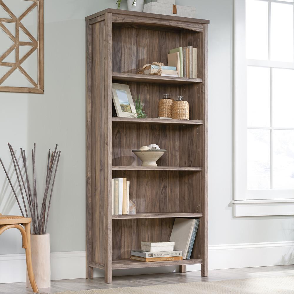 South Shore Gimetri 5 Fixed Shelves - Shelving Unit Rustic Bamboo