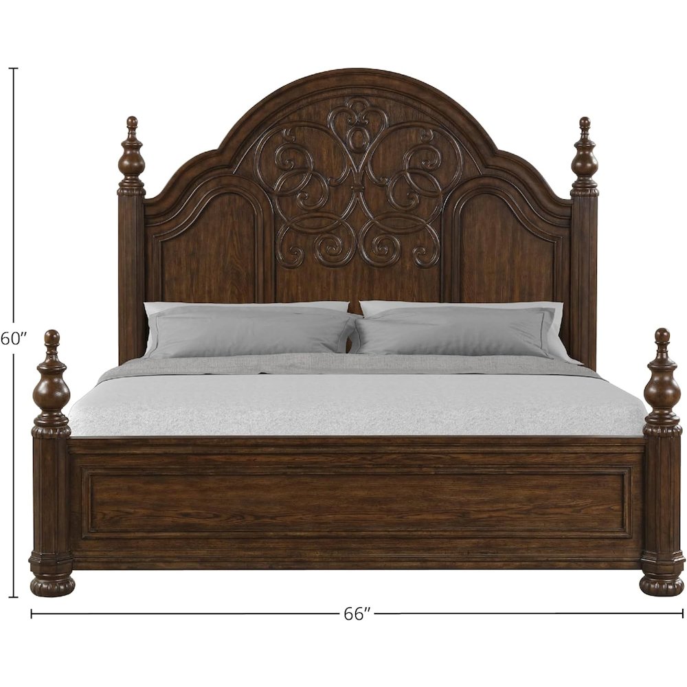Tuscany Queen Panel Bed. Picture 3