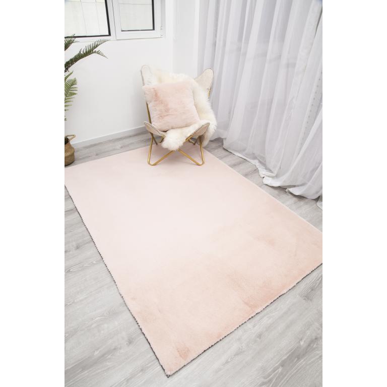 RABBIT SKIN PINK  RB12  5' X 7'. Picture 6