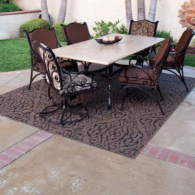 Outdoor Rug Moroccan - Chestnut,. Picture 3