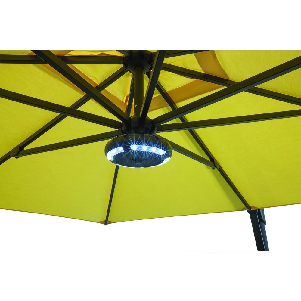 Luna Round Umbrella Light with Bluetooth Speaker,  Black. Picture 5