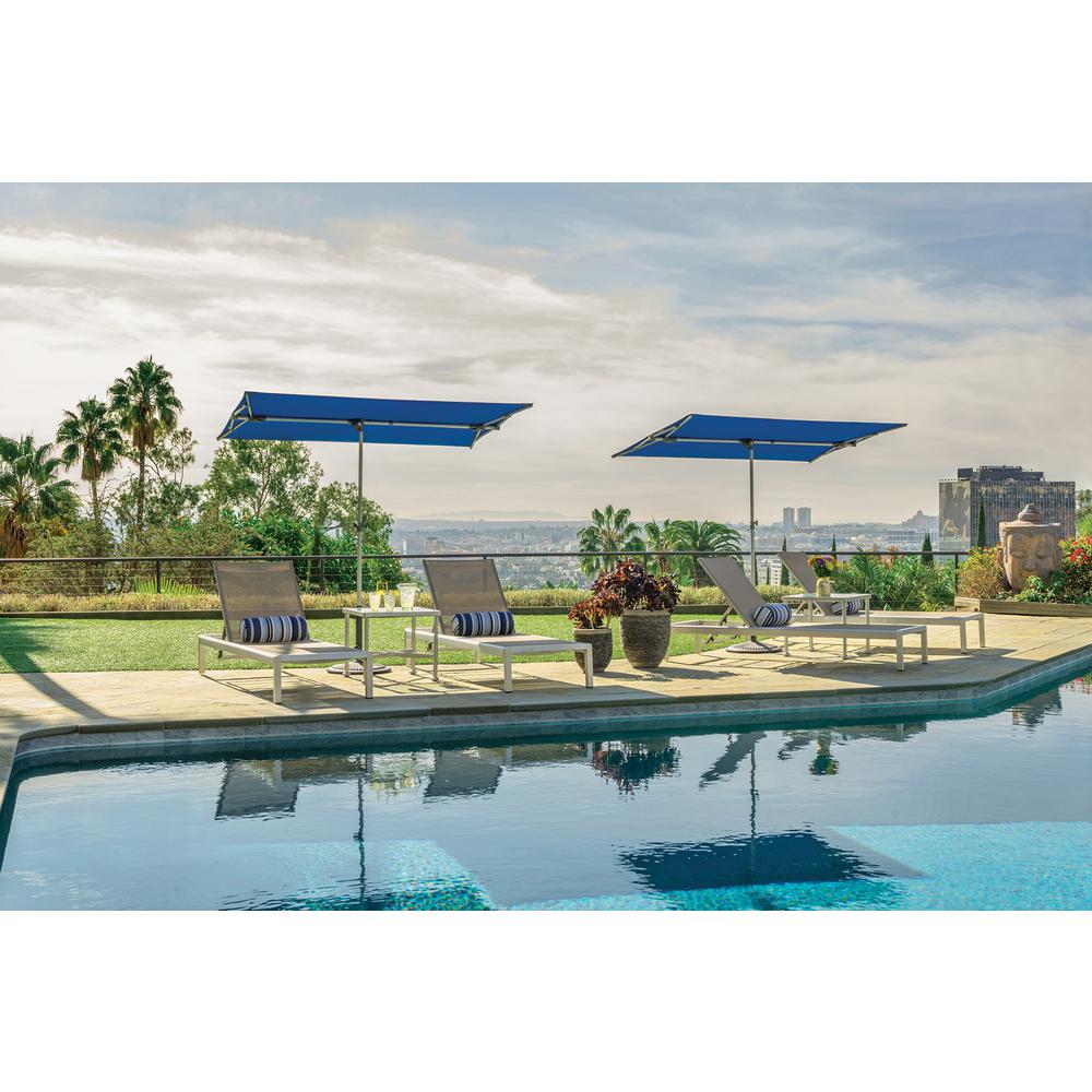 Capri 4.95' x 6.93' Rectangle Balcony, Ocean Blue Platinum. Picture 9