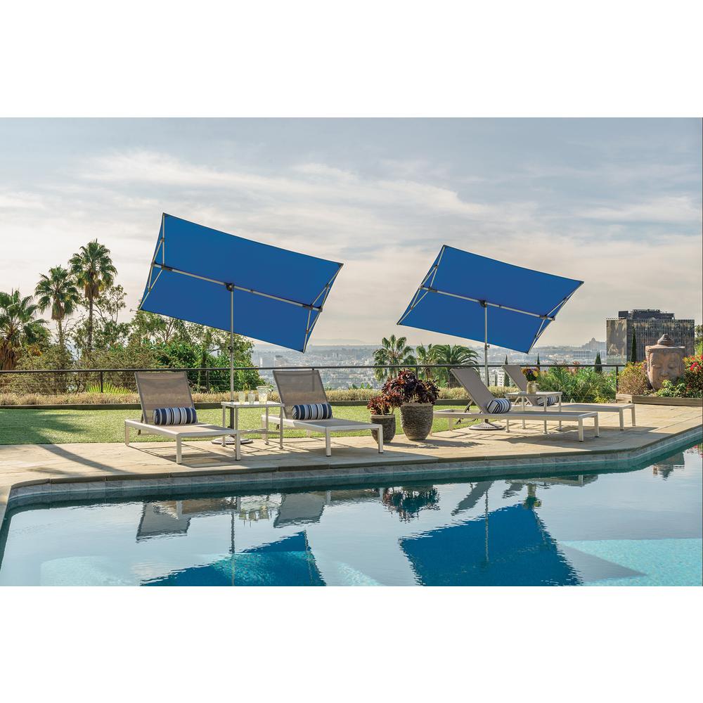 Capri 4.95' x 6.93' Rectangle Balcony, Ocean Blue Platinum. Picture 10