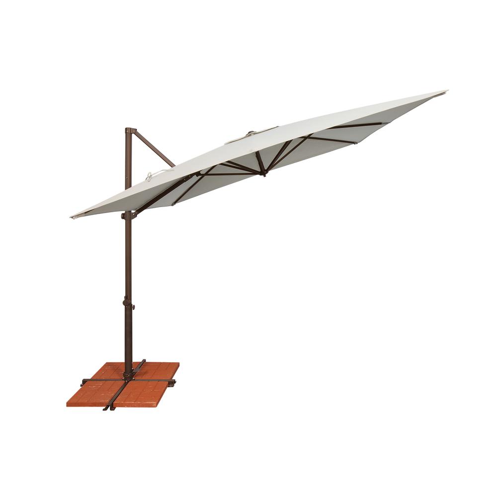 Skye 8.6' Square, with Cross Bar Stand, Really Red Bronze. Picture 14