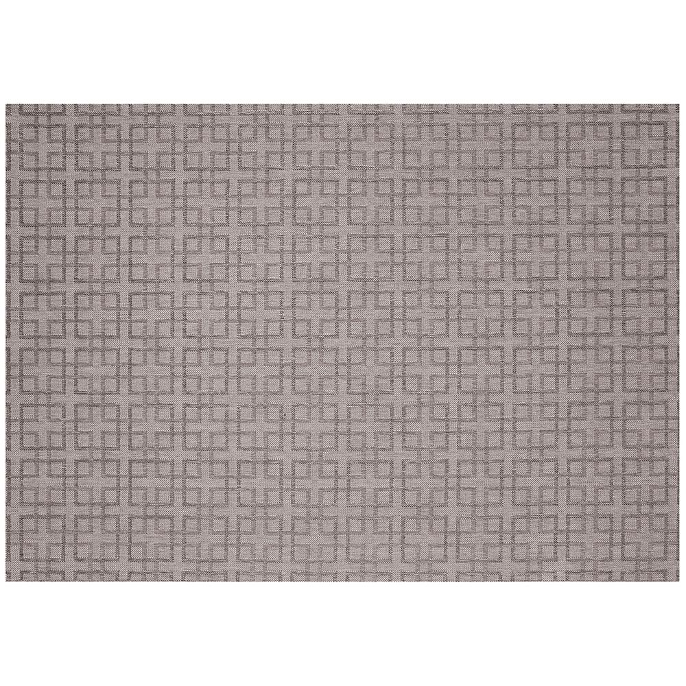 Outdoor Rug Lattice - Silver & Charcoal. Picture 1