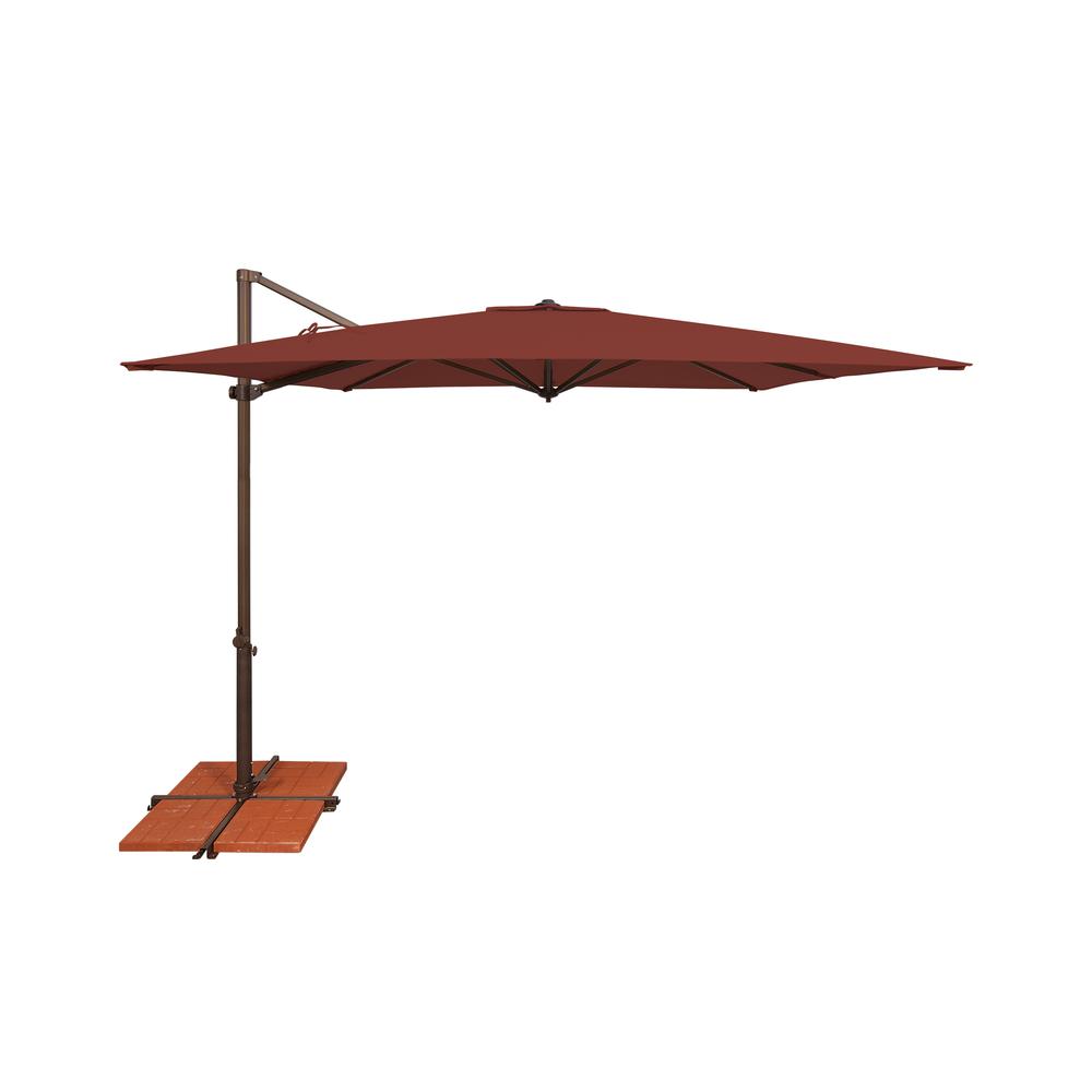 Skye 8.6' Square, with Cross Bar Stand, Henna Bronze. Picture 1