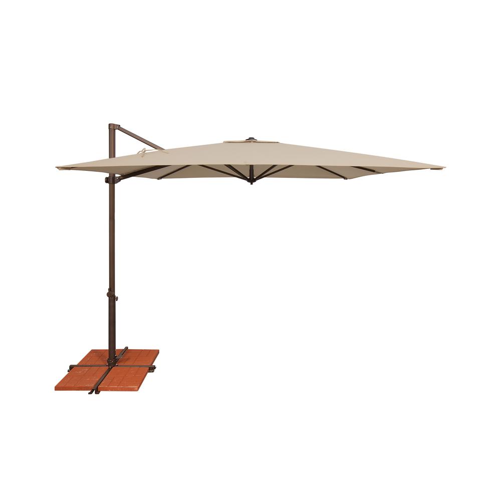 Skye 8.6' Square, with Cross Bar Stand, Beige Bronze. Picture 1