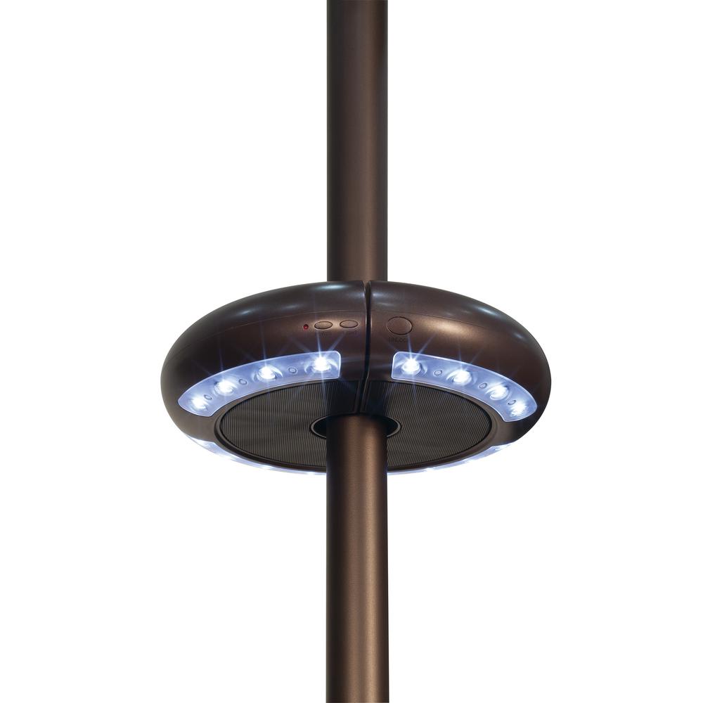 Luna Round Umbrella Light with Bluetooth Speaker,  Bronze. Picture 6