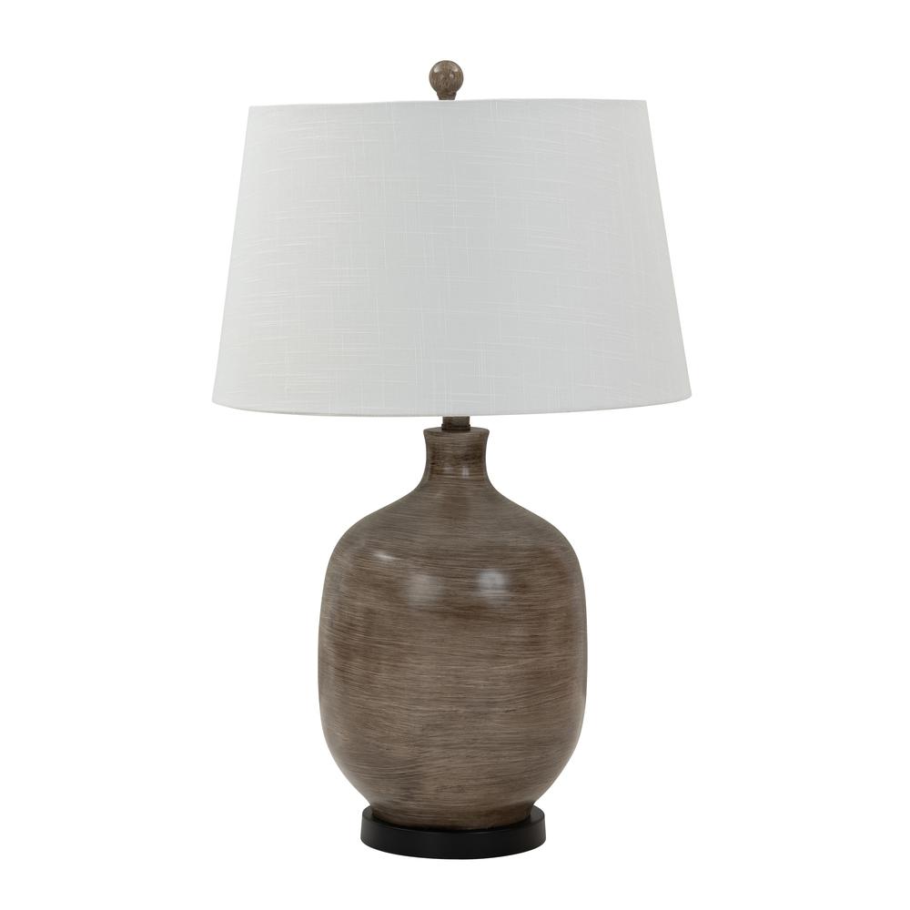 Sierra 28" Grey Brown Tone Poly Table Lamp, (Set of 2). Picture 3