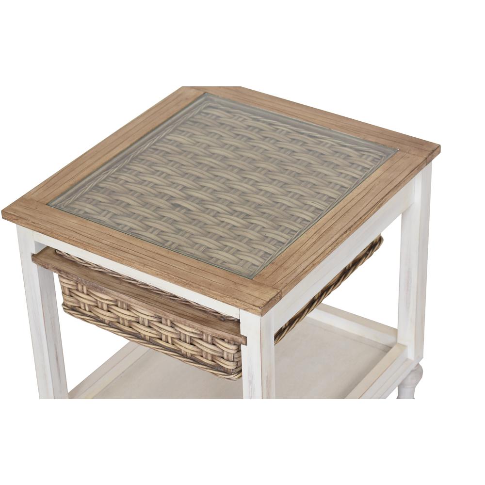 Island Breeze 1-Basket End Table. Picture 1