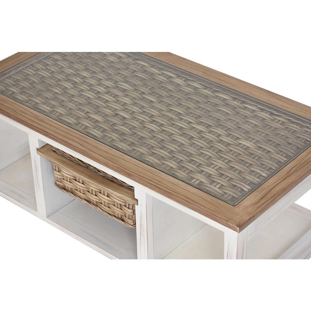 Island Breeze 1-Basket Coffee Table. Picture 2