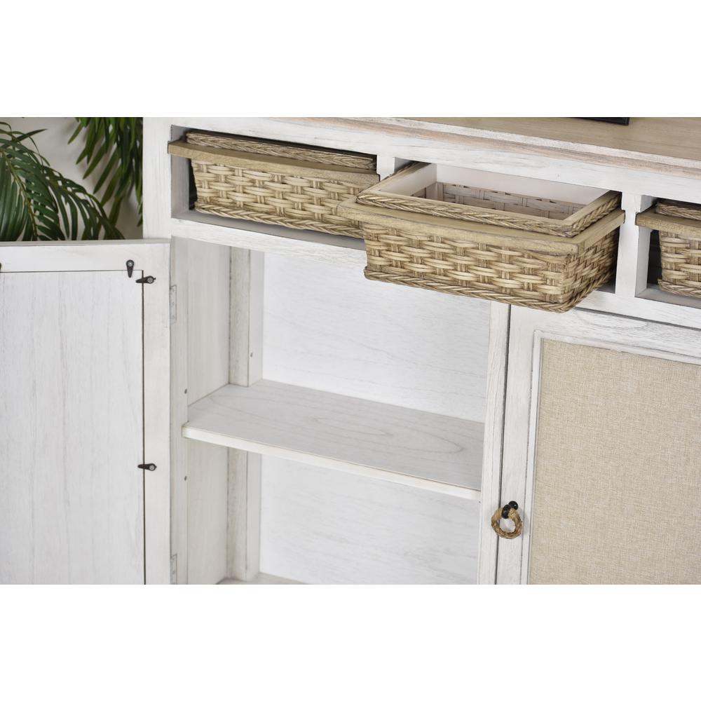 Captiva Island Entry Cabinet with Baskets. Picture 3
