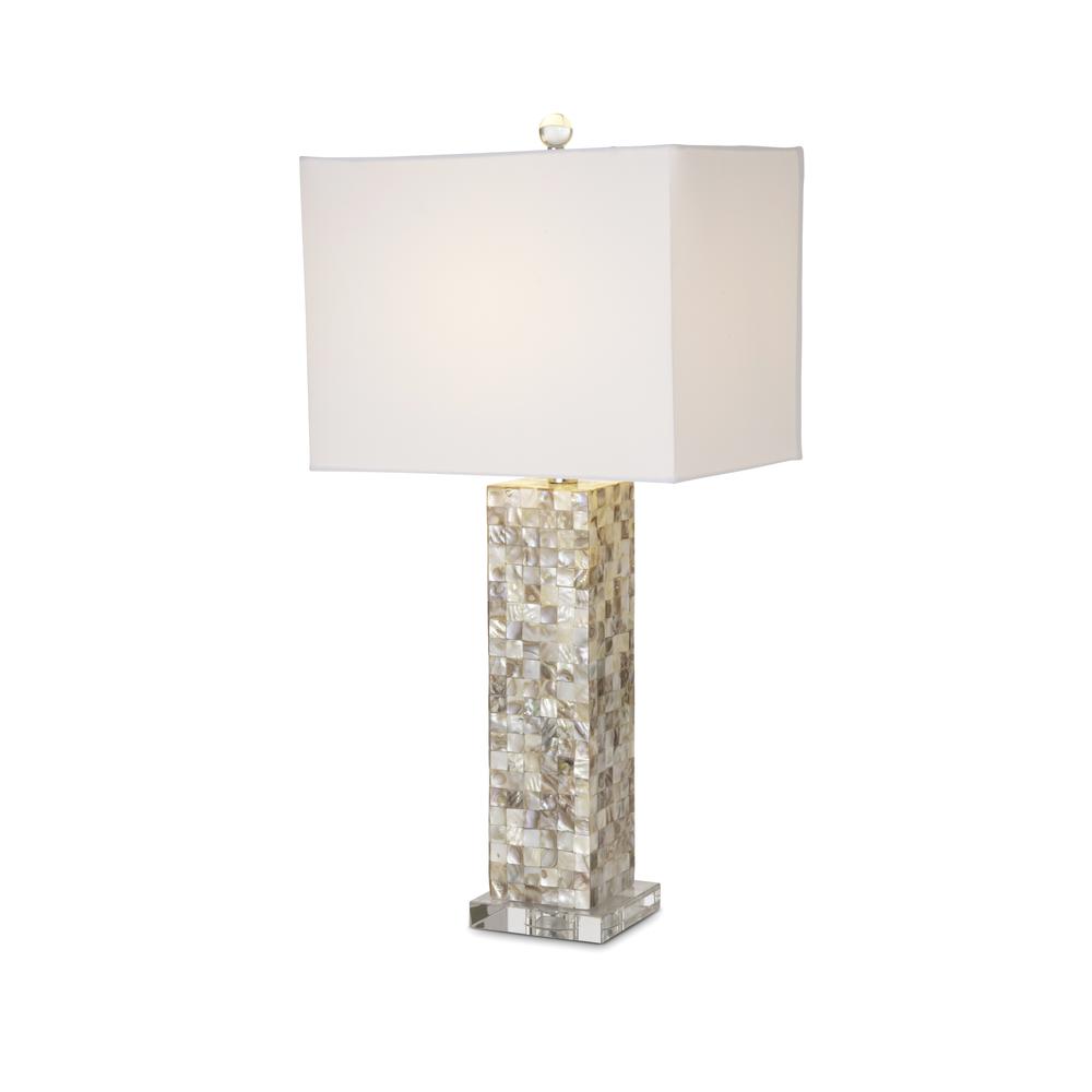 Harper 28" Nature Mother of Pearl Table lamp w/ Crystals, (Set of 2). Picture 3