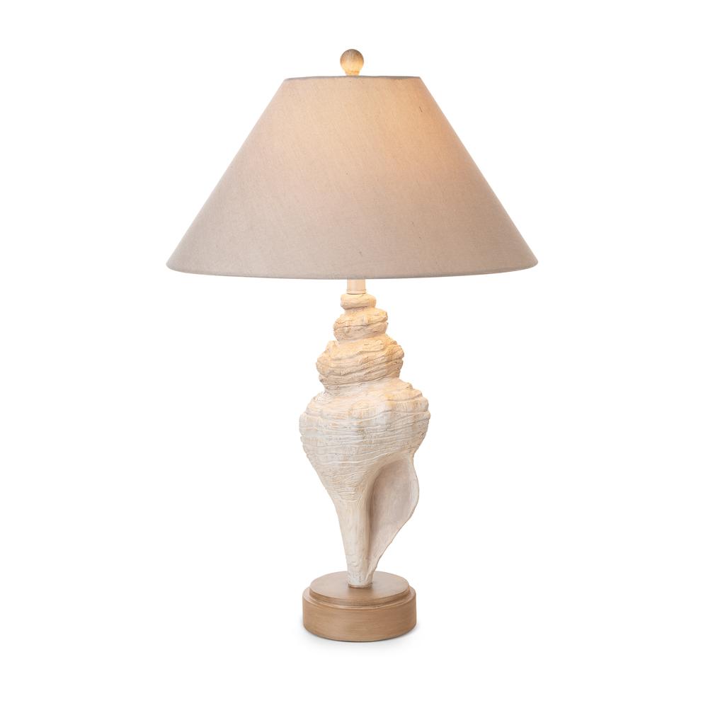 Conch 30" Seashell Coastal Table Lamp, (Set of 2). Picture 1