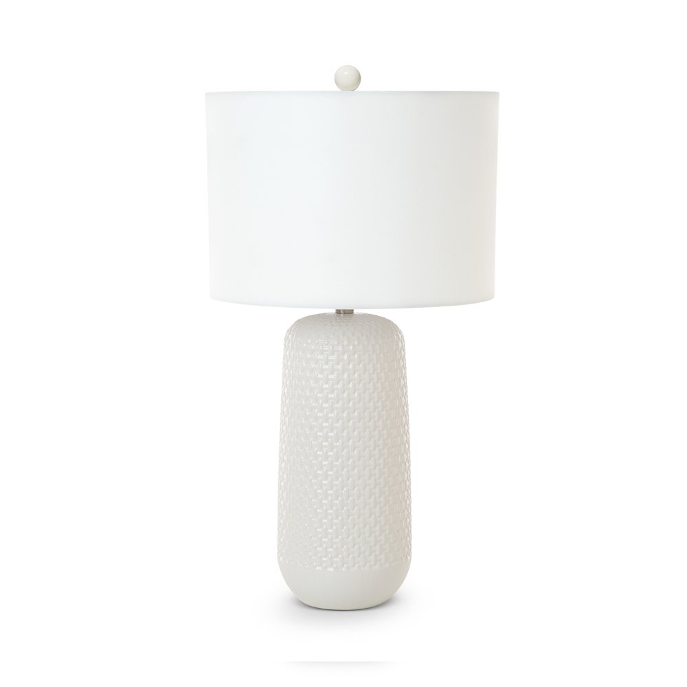 Marlin 30" White Ceramic Table Lamp, (Set of 2). Picture 5