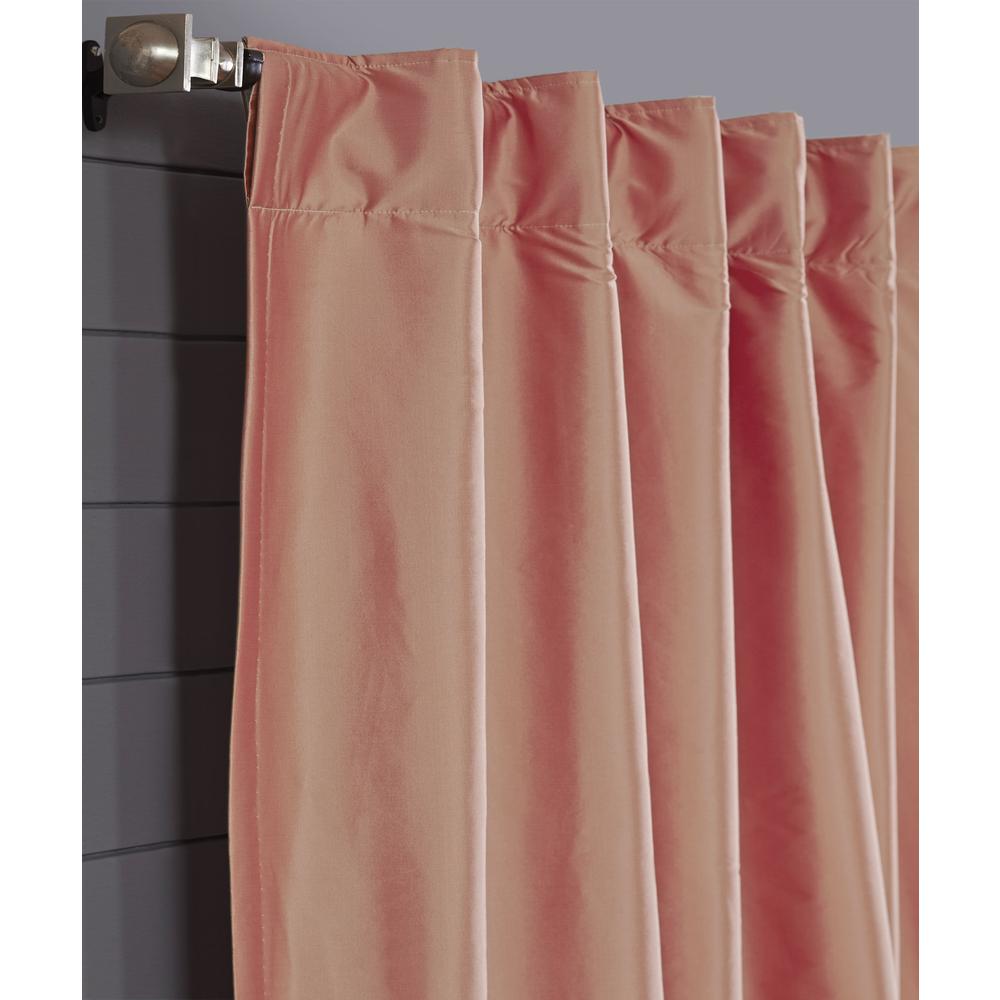 Faux Silk Dupioni Curtain Panel Panel. Picture 1