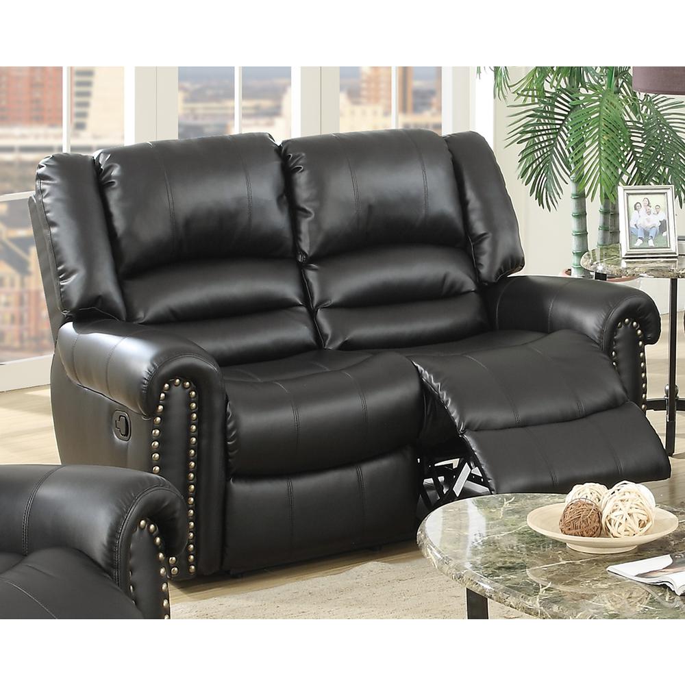 Motion Loveseat-Black. Picture 2