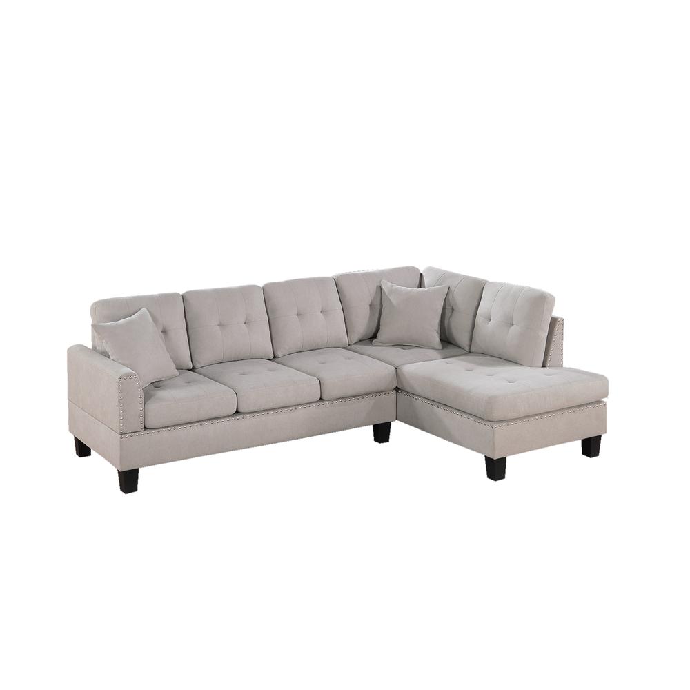 2-piece Sectional Set in Mushroom. Picture 2