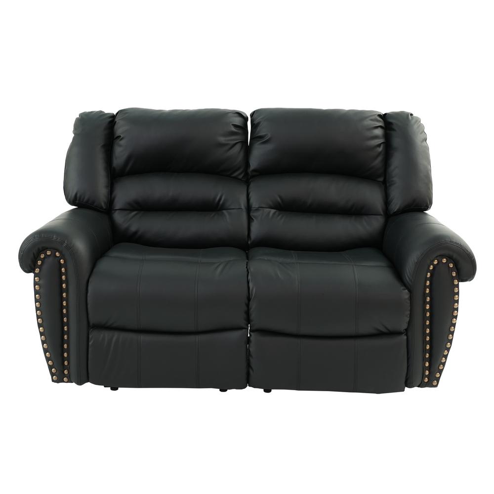 Motion Loveseat-Black. Picture 1