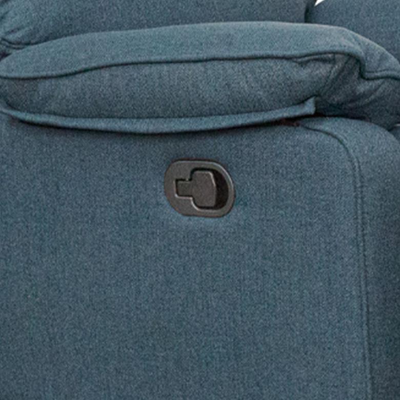 Manual Sofa Recliner in Dark Blue. Picture 3