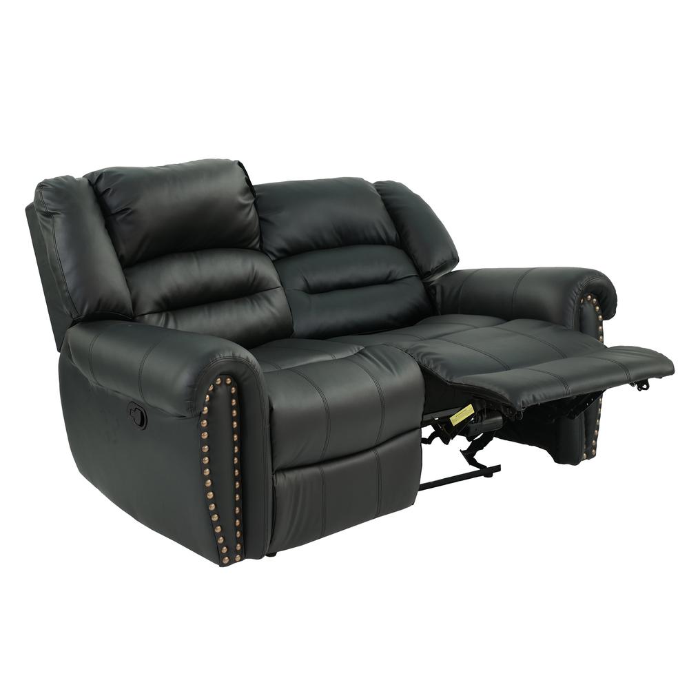 Motion Loveseat-Black. Picture 3