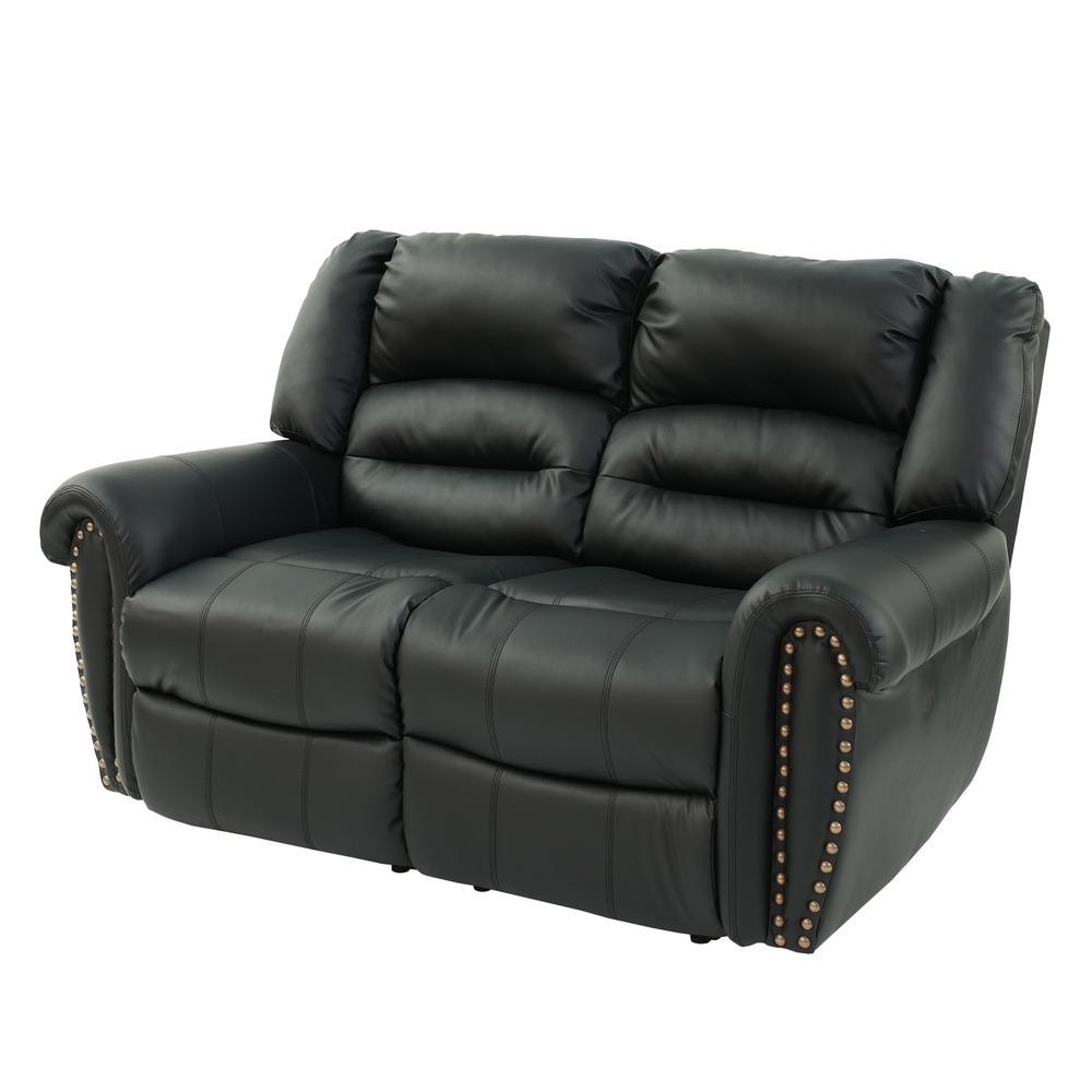 Motion Loveseat-Black. Picture 4