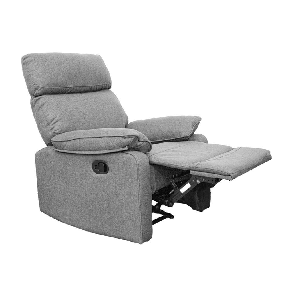 Manual Recliner in Gray. Picture 3