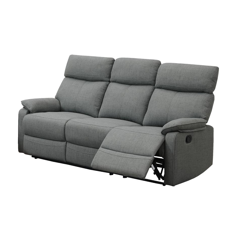 Manual Sofa Recliner in Gray. Picture 2