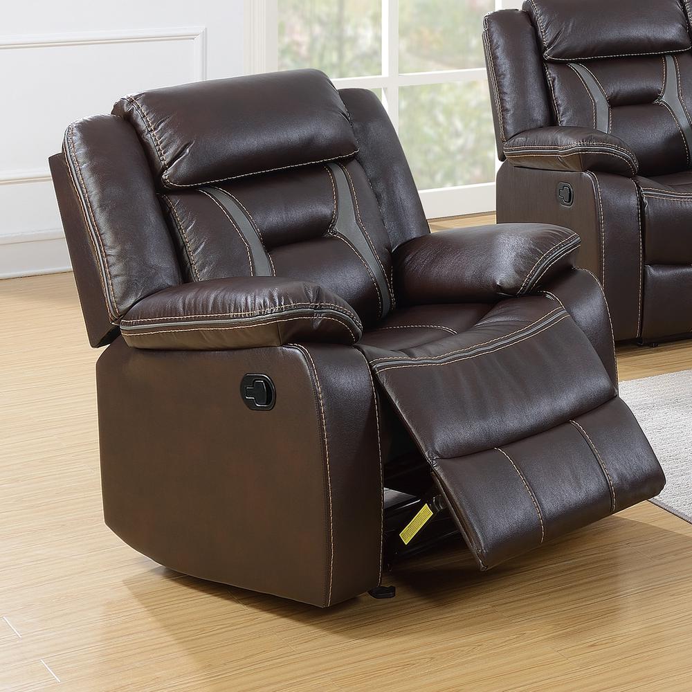 Glider Recliner-Chocolate. Picture 5