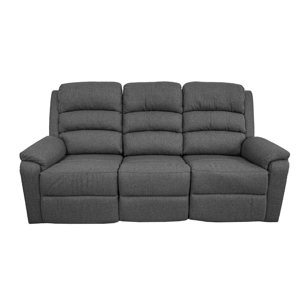 Manual Sofa Recliner in Dark Gray. Picture 2