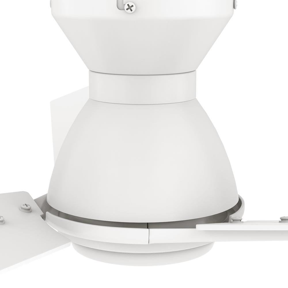 Tracer 48'' Smart Ceiling Fan with Remote, Light Kit Included White Finish. Picture 13