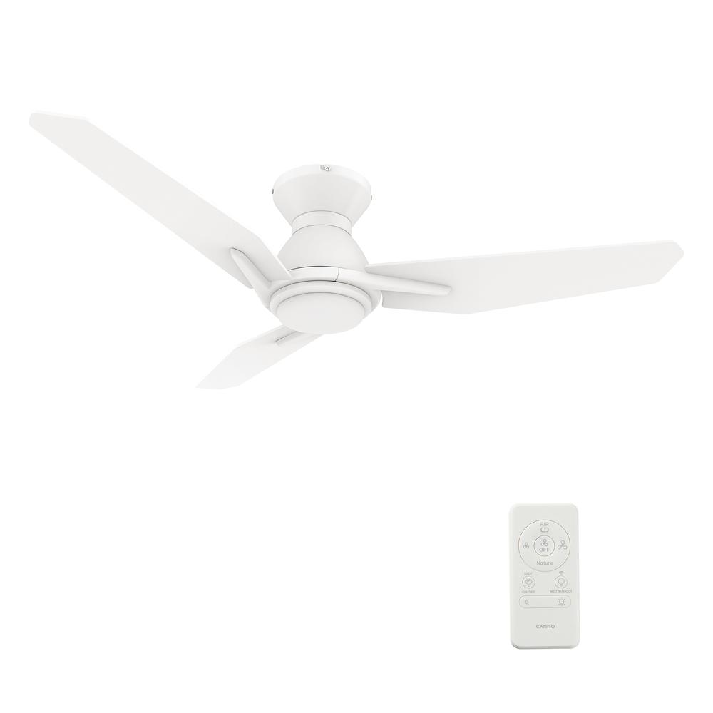 Tracer 48'' Smart Ceiling Fan with Remote, Light Kit Included White Finish. Picture 15