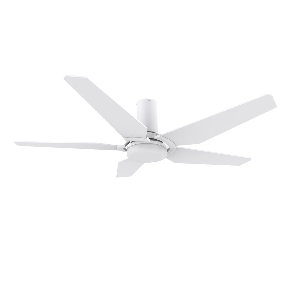 Woodrow  52-inch Smart Ceiling Fan with Remote, Light Kit Included, White Finish. Picture 7