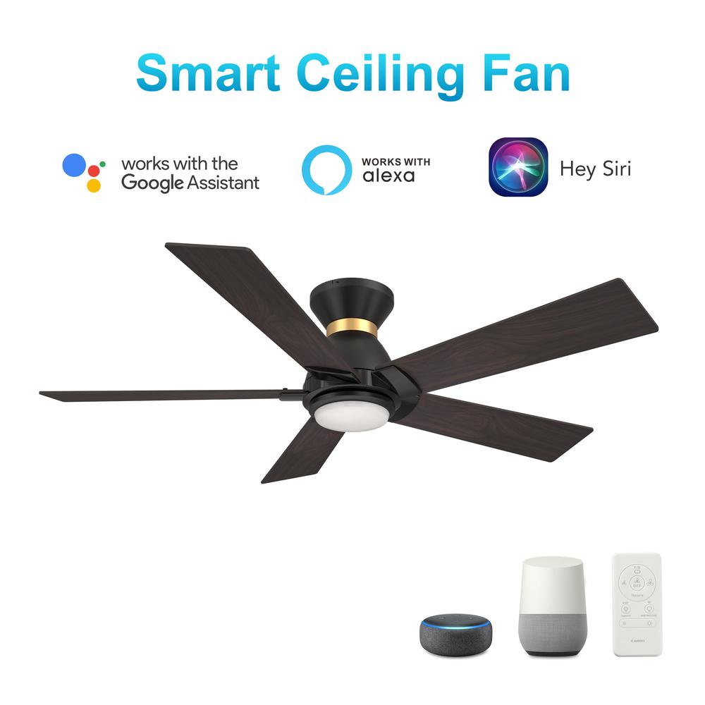 Ascender 52-inch Smart Ceiling Fan with Remote, Light Kit Included Black Finish. Picture 12