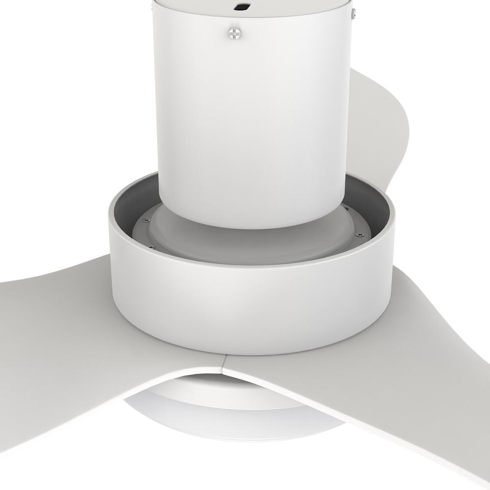 Ryna 36'' Smart Ceiling Fan with Remote, Light Kit Included White Finish. Picture 5