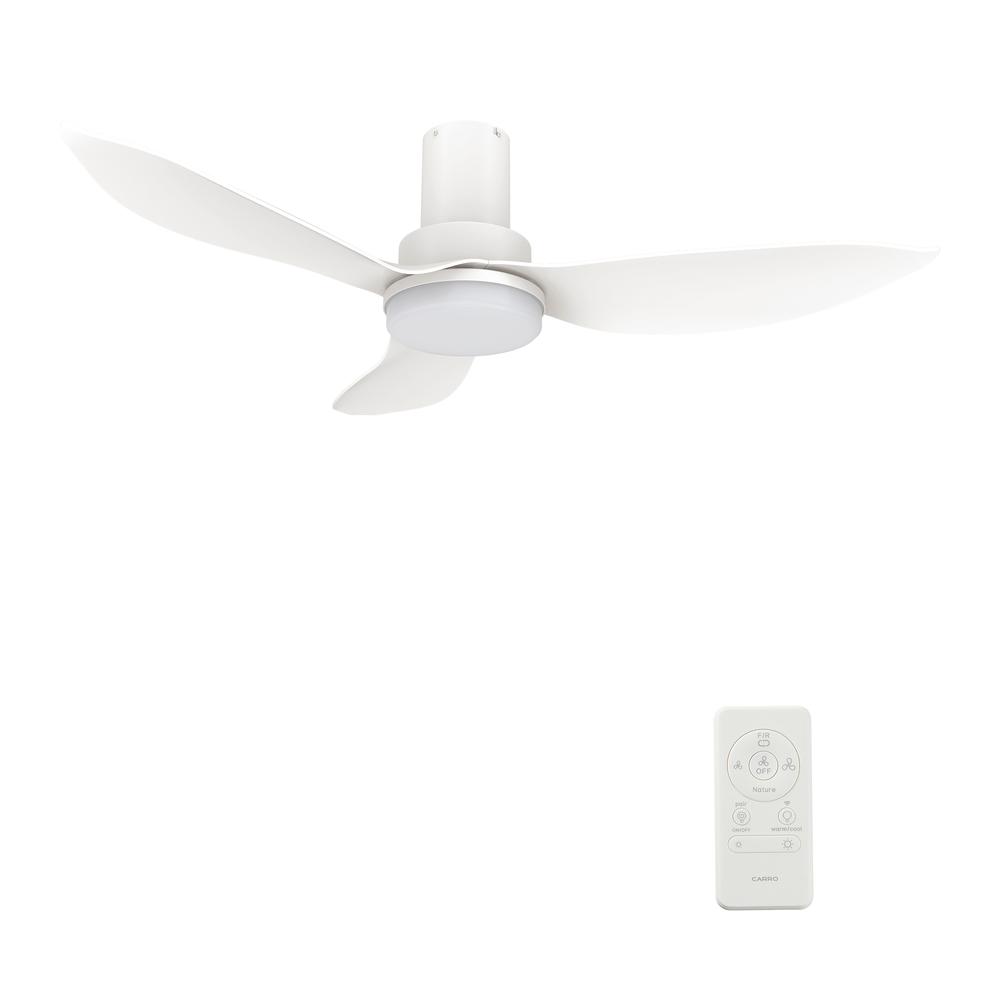 Ryna 36'' Smart Ceiling Fan with Remote, Light Kit Included White Finish. Picture 7