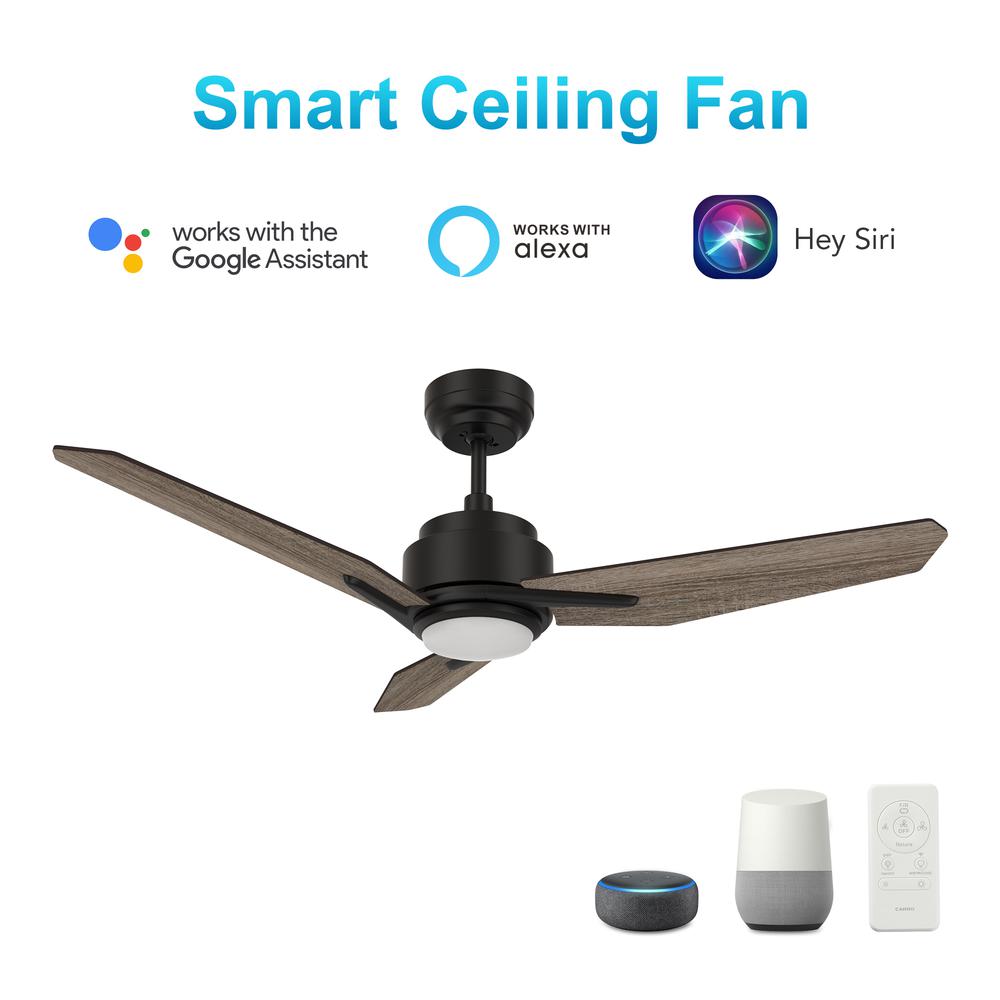 Tracer 48-inch Smart Ceiling Fan with Remote, Light Kit Included Black Finish. Picture 3
