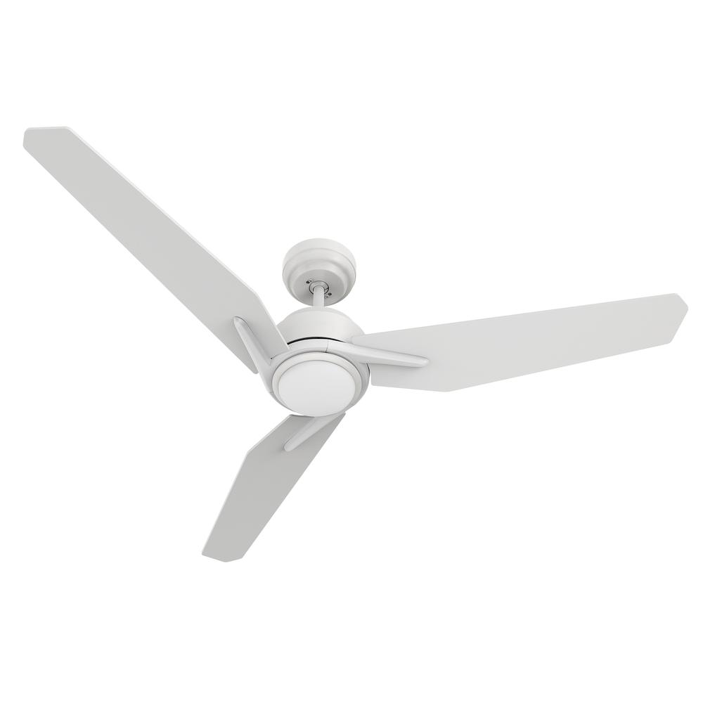Tracer 48'' Smart Ceiling Fan with Remote, Light Kit Included White Finish. Picture 9
