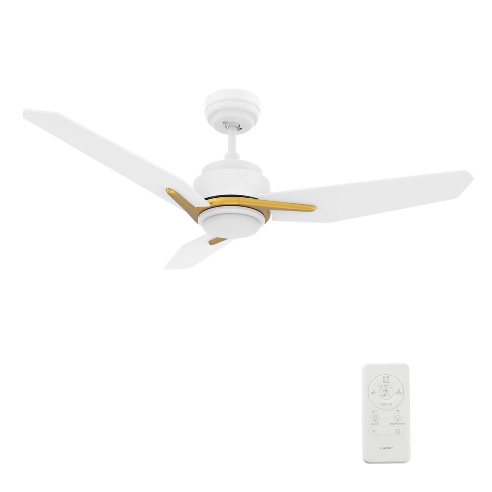 Tracer 48'' Smart Ceiling Fan with Remote, Light Kit Included White Finish. Picture 29