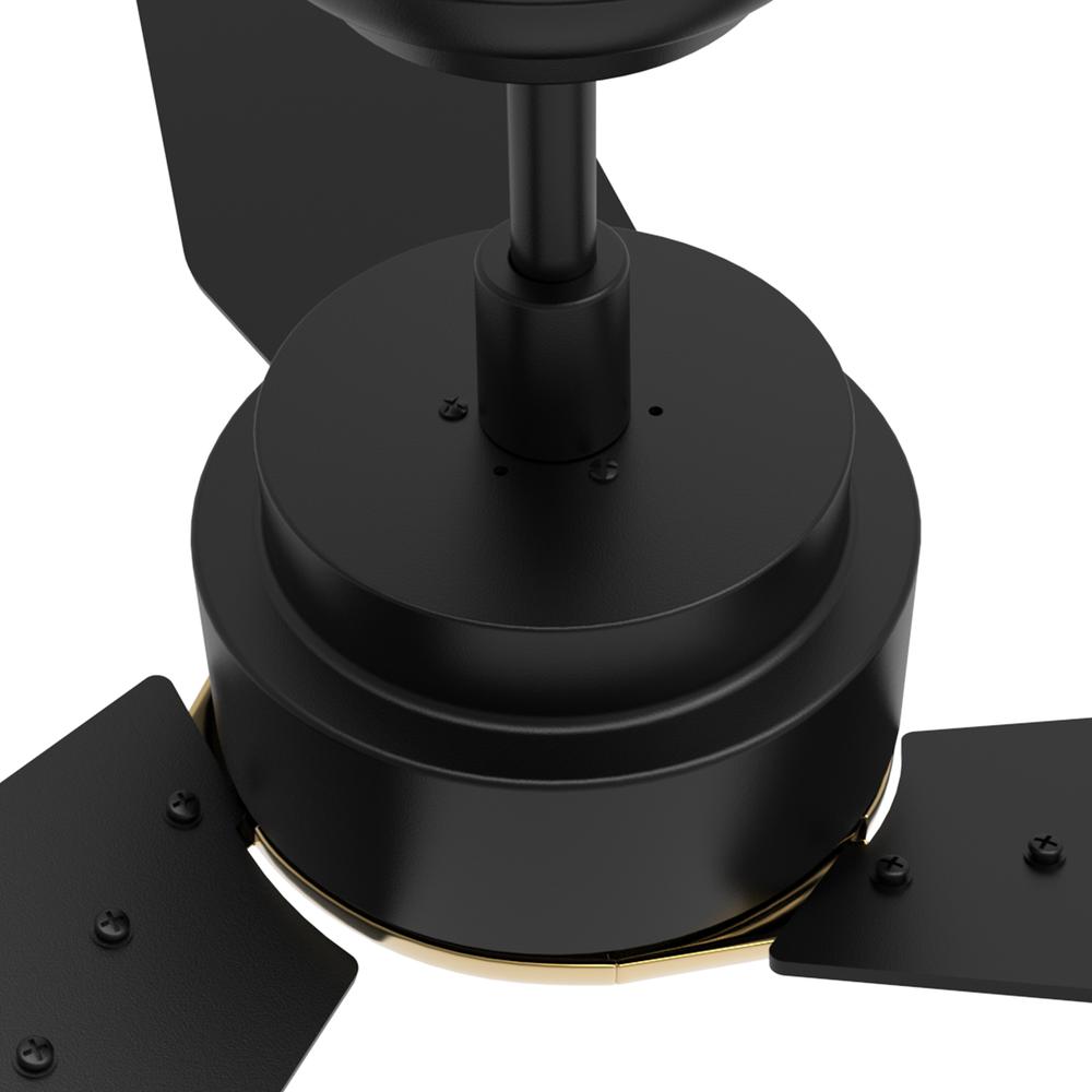 Tracer 52-inch Smart Ceiling Fan with Remote, Light Kit Included Black Finish. Picture 5