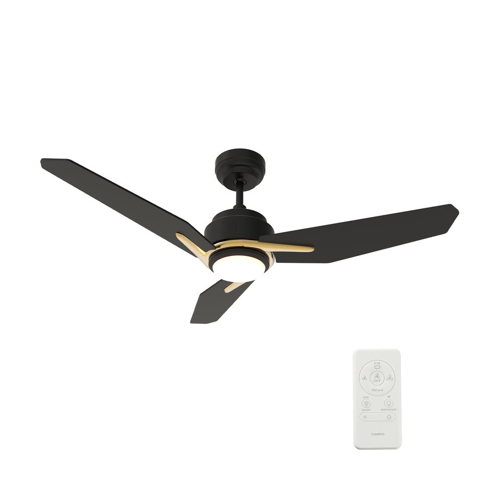 Tracer 52-inch Smart Ceiling Fan with Remote, Light Kit Included Black Finish. Picture 7
