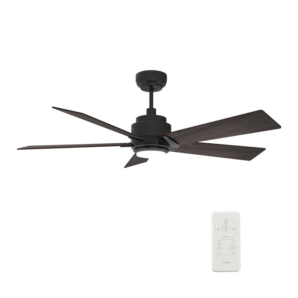 Ascender 52-inch Smart Ceiling Fan with Remote, Light Kit Included, Black. Picture 7