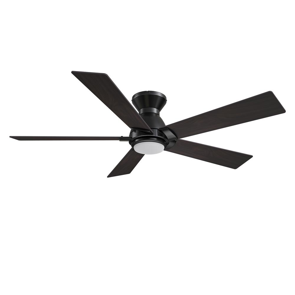 Ascender 52-inch Smart Ceiling Fan with Remote, Light Kit Included Black Finish. Picture 2