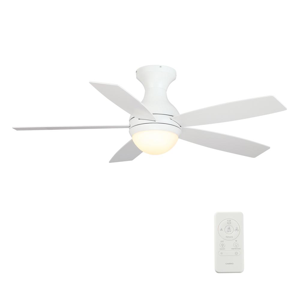 Twister 52'' Smart Ceiling Fan with Remote, Light Kit Included White Finish. Picture 7