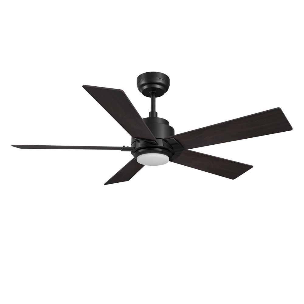 Ascender 56-inch Smart Ceiling Fan with Remote, Light Kit Included, Black Finish. Picture 11