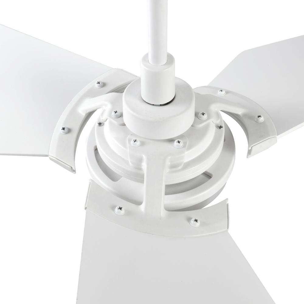 Kaj 56-inch Indoor/Outdoor Smart Ceiling Fan White Finish. Picture 6
