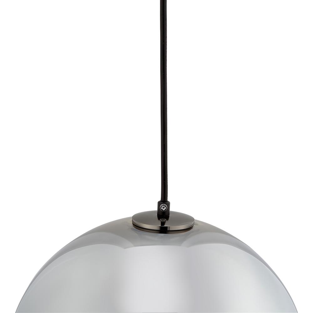 CARRO HOME Chelos Big Sphere Glass Pendant Light – Chrome Gray. Picture 2
