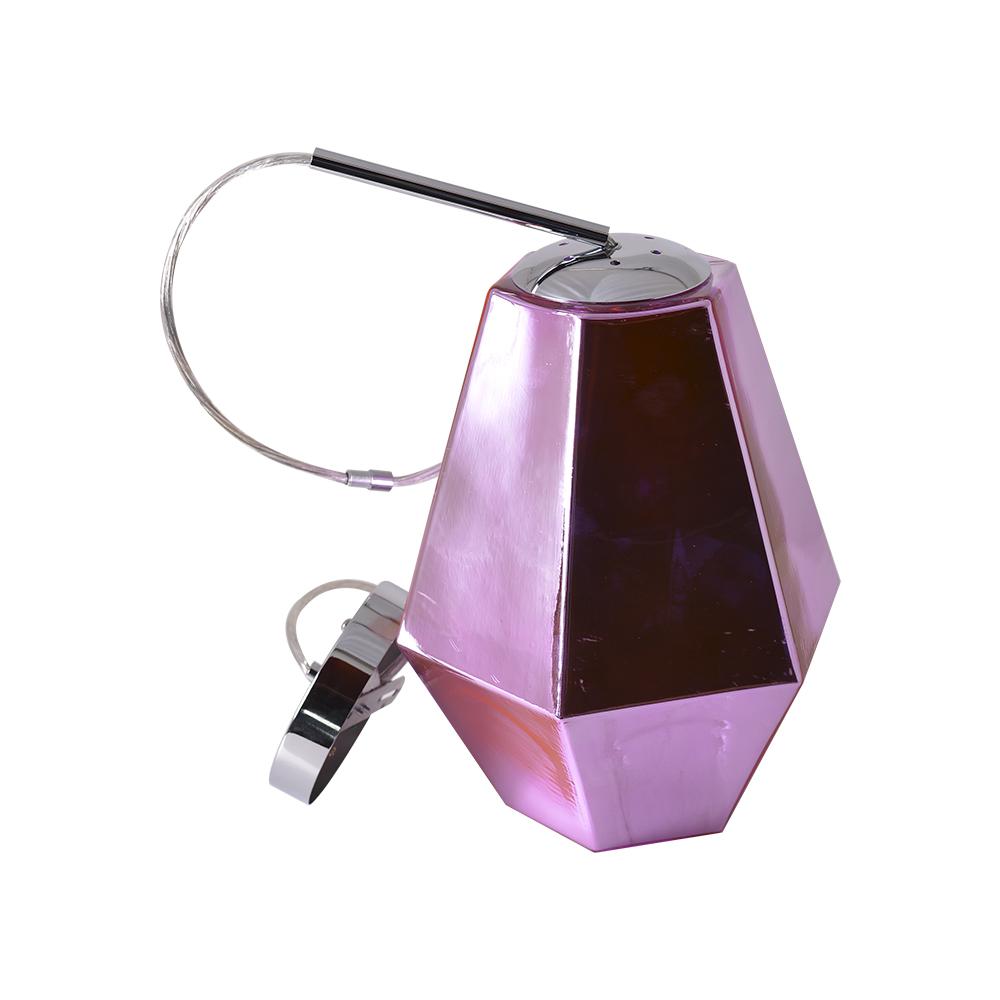 CARRO HOME  Stier Jewel Tone Glass Pendant Light – Rose Pink Sapphire. Picture 5