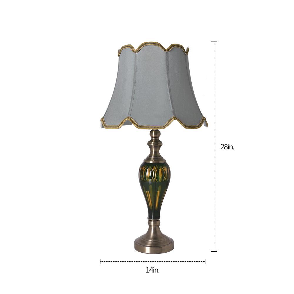 Piatunnia 28"  Table Lamp (Set of 2) Green. Picture 2
