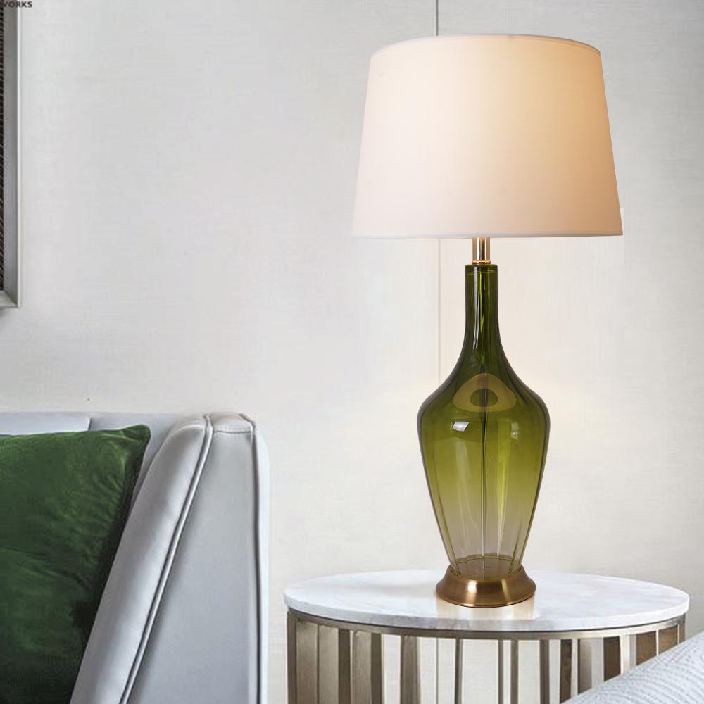 Clavel 31"  Table Lamp (Set of 2) Green Ombre. Picture 7